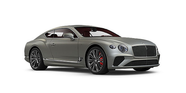 Bentley Paris Seine Bentley GT Speed coupe in Extreme Silver paint front 34
